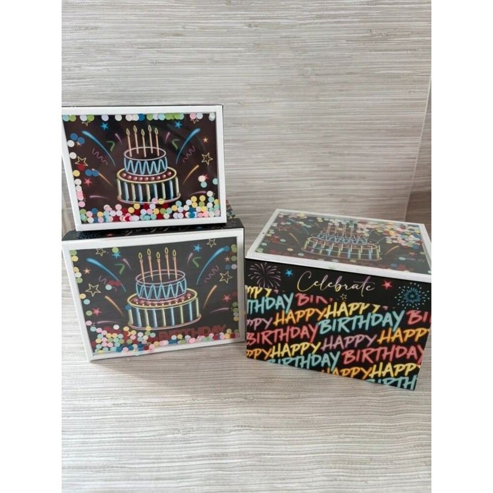 New happy birthday boxes